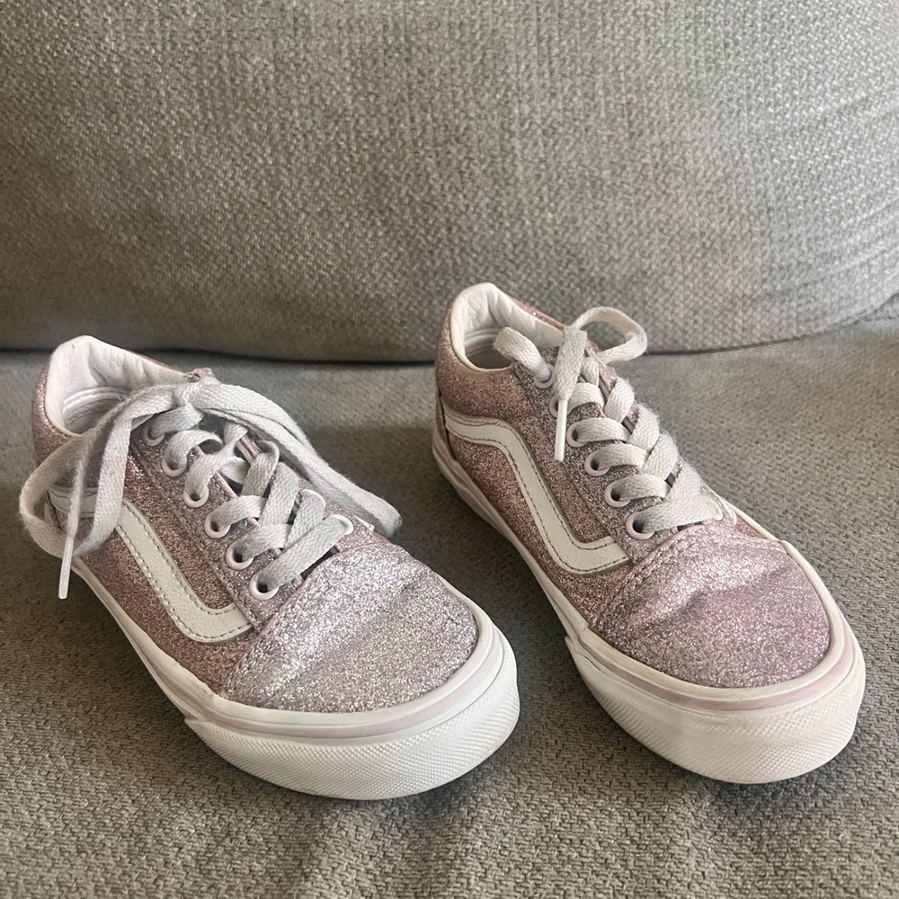 Kids PINK Glitter VANS